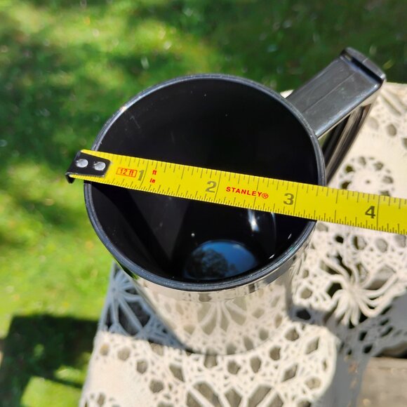 Michelob advertising Thermo-Serv black thermal plastic stein shaped mug Made USA - Picture 9 of 10